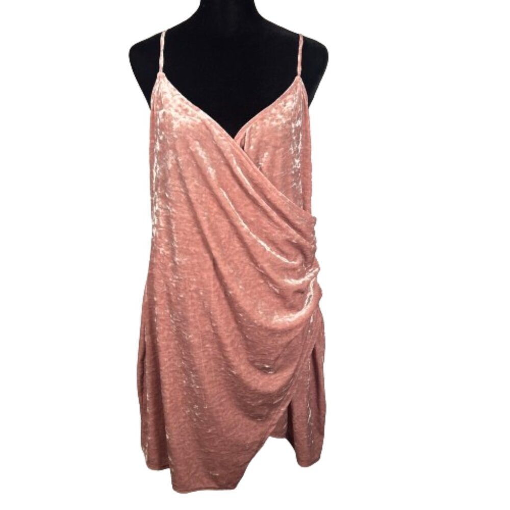 Urban Renewal Womens Crushed Velvet Mini‎ Dress Size XL Coquette Going Out Party